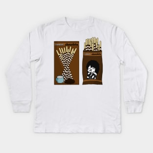 striped sticks Kids Long Sleeve T-Shirt